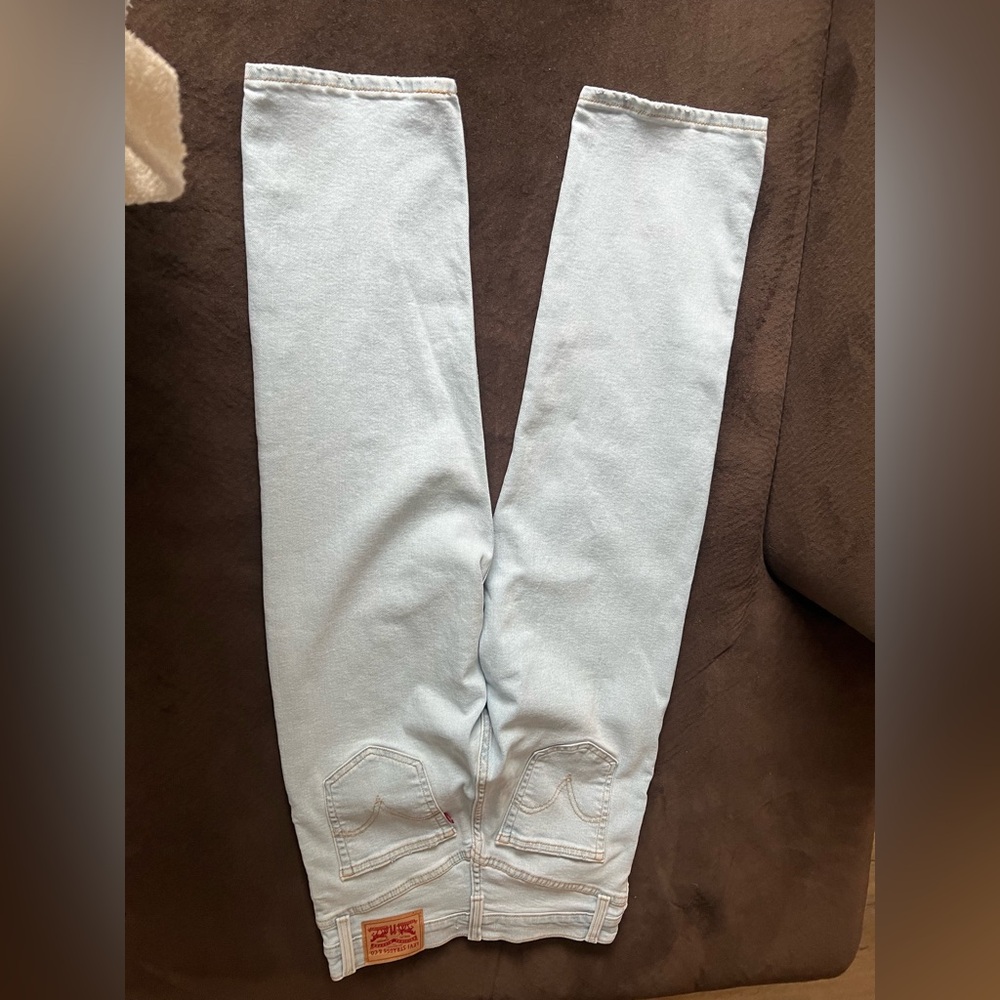 Levi’s Ribcage straight ankle Light Blue Women's Jeans waist 25 length 27 - Picture 2 of 6